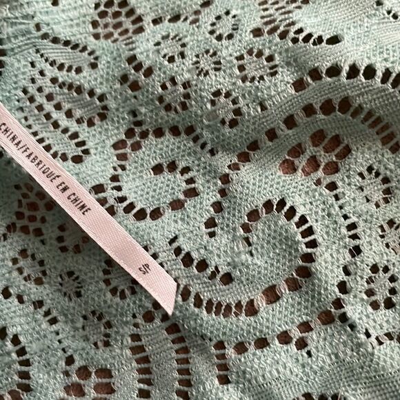 Intimately Free People Womens Chase Me Lace Crop Bralette Pink S in Lime NWT - Picture 4 of 5